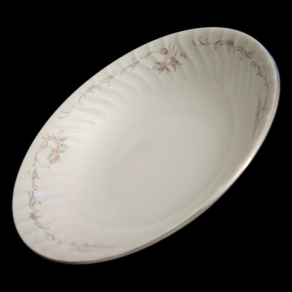 Gold Standard Japan Genuine Porcelain China Pink Rose Round Serving Bowl 9” - Picture 1 of 4
